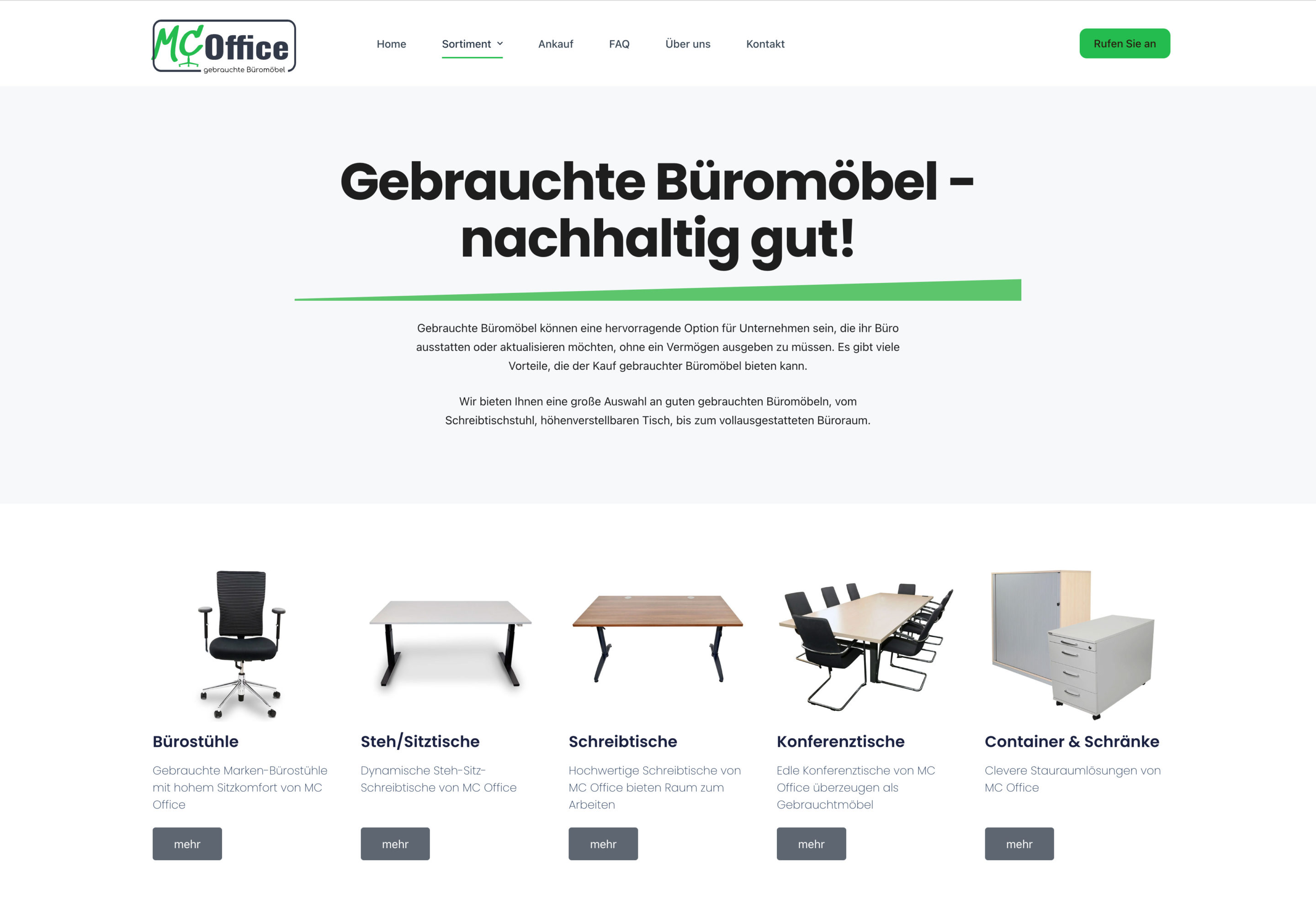 Detailseite von Mc Office